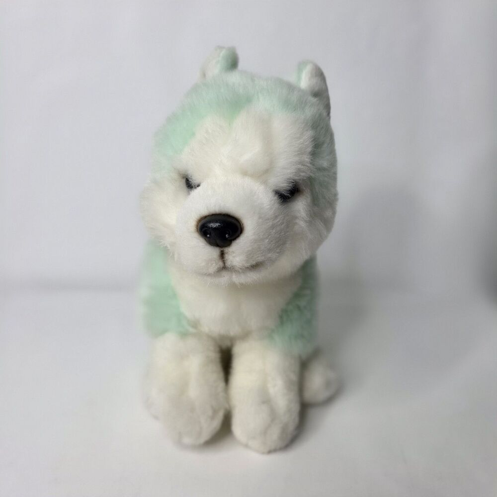 FAO Schwarz 2021 Fancy Pets Plush Husky Rainbow Tail 8.5" Stuffed Animal